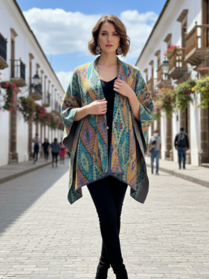 RN-371 Light Green Alpaca Cape